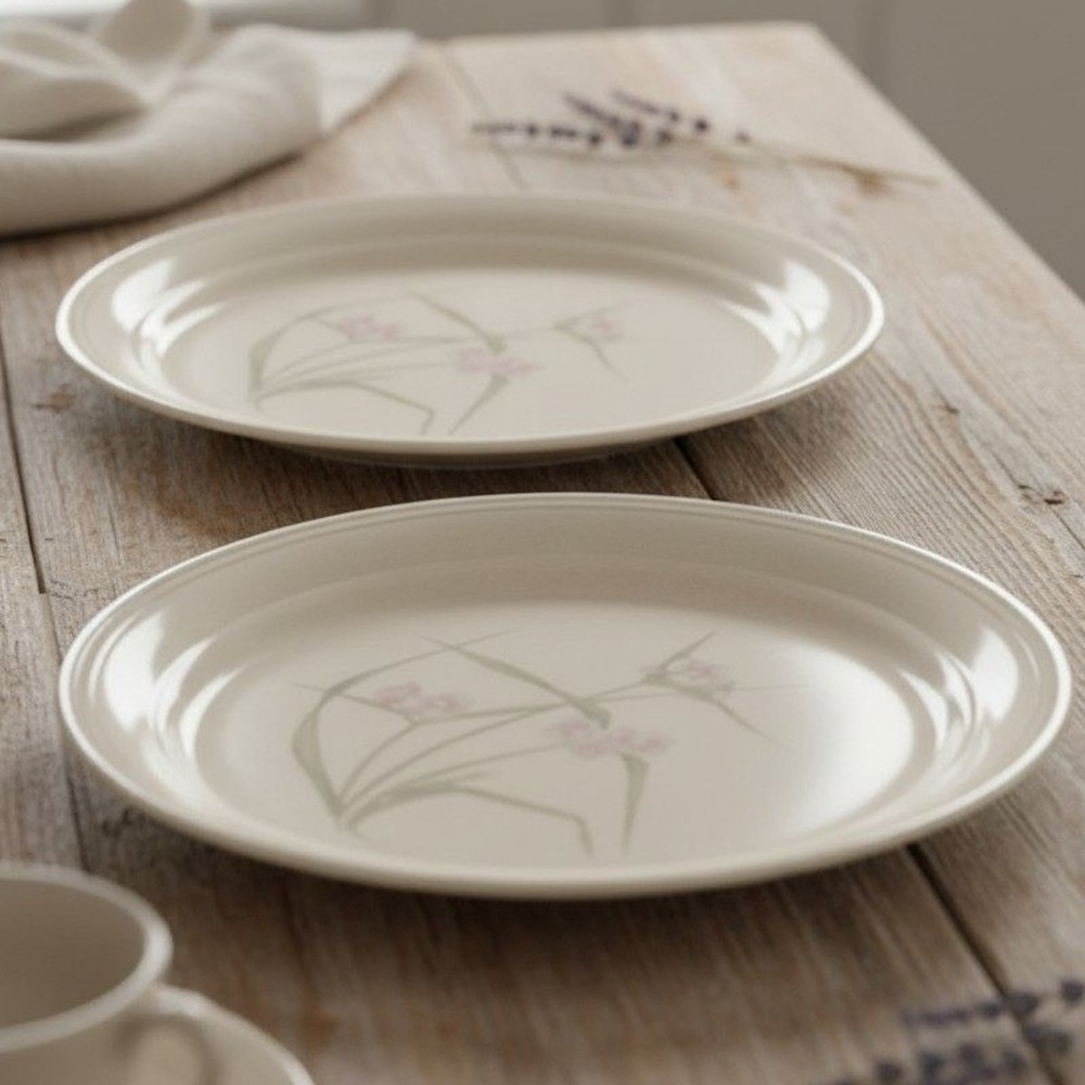 Lot of 2 Corelle Corning Spring Pond Luncheon Salad Plates